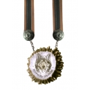 Medal made ​​of moos horn natural "roses."